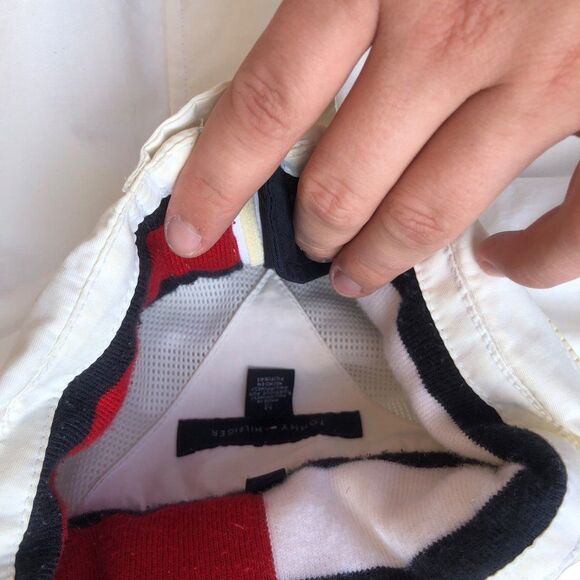 RARE 2013 Tommy Hilfiger Jacket Big Logo White Medium - Picture 10 of 13